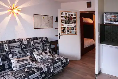 Image de Studio avec balcon et parking proche des pistes