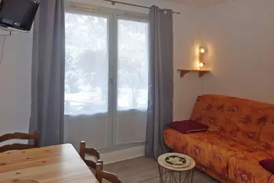Image de Studio 4 pers, skis aux pieds, terrasse sud-ouest, face patinoire - Les Orres