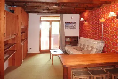 Image de Studio Spacieux 4 Pers, 2 Balcons Sud, Accès Direct aux Pistes, Parking, Proche Centre Station