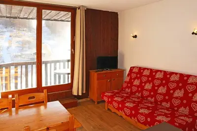 Image de Studio confortable pour 4 pers. , skis aux pieds, animaux admis