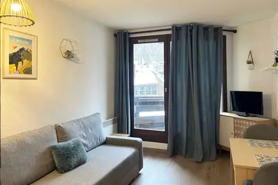 Image de Studio central skis aux pieds, 4 pers, balcon