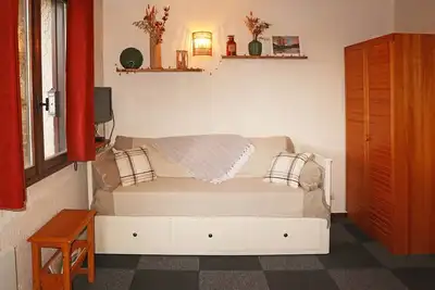 Image de Studio calme 4 pers, proche télésiège, balcon