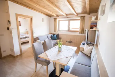 Image de Bel appartement mansardé avec vue sur la Plose et le bassin de Bressan