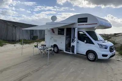 Notre alcôve scooter à Lisbonne