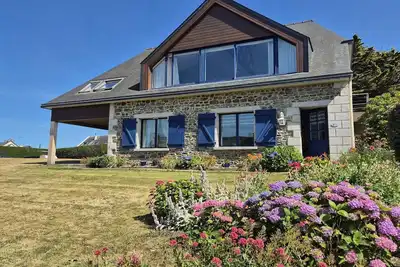Image de Belle maison de vacances avec vue mer fantastique