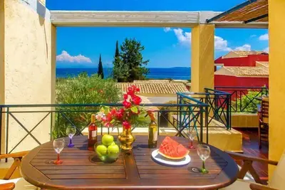 Appartement à Barbati avec vue sur la mer