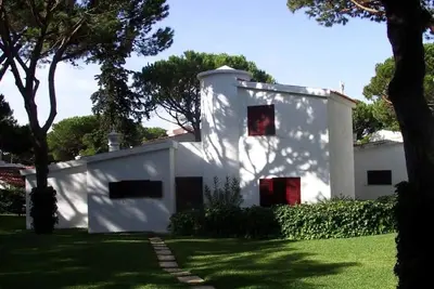 Image de Maison avec beau jardin et piscine