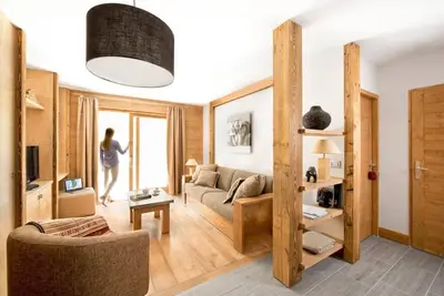 Image de À 100m des remontées, remise en forme, piscine, sauna, hammam, balcon, télévision, 40m², Tignes