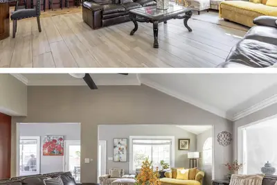 Image de Cœur de La Grande maison de barbecue de piscine à un seul niveau