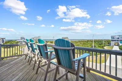 Image de Summer Duck: 5 Br / 3. 1 façade semi-son de Ba à Rodanthe, pour 12 personnes