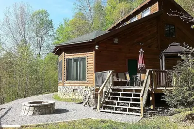 Image de Log Cabin au bord du lac sur le lac Watauga Vues