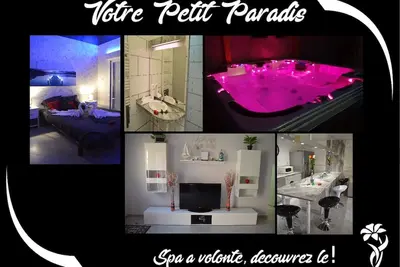 Image de Appartement Romantique pour amoureux (spa/jacuzzi)
