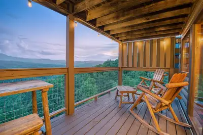 Cabine 3 Br 💥180 'Mountain View avec bain à remous, théâtre et foyer
