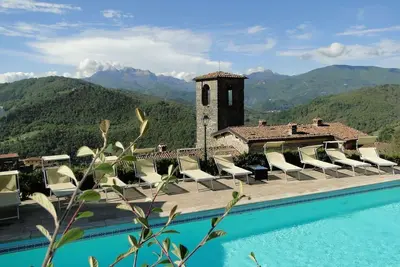 Image de Costola, piscine privée, vue imprenable, parfait pour les grands groupes