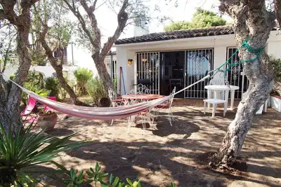 Maison calme divisée en deux avec vue panoramique
