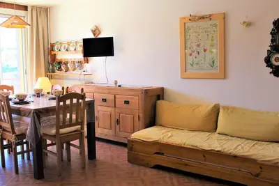 Image de Studio Avec Coin Montagne, Balcon, Proche Pistes et Commerces, 4 Couchages – Vars Les Claux