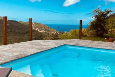 Lodge Créole Piscine Jacuzzi Vue Mer des Caraïbes aux Anses d'Arlet