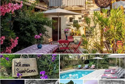 Image de Gîte rénové avec piscine dans un mas du XVIIème siècle proche Avignon Ventoux
