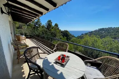 Image de Maison rurale indépendante avec vue sur la mer, plage, animaux acceptés
