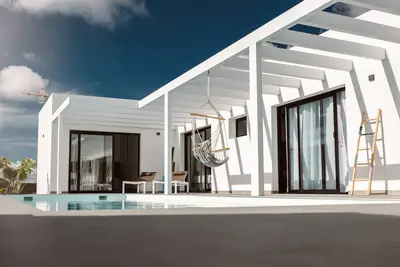Image de Villa neuve et moderne à Lajares (Fuerteventura) avec piscine chauffée
