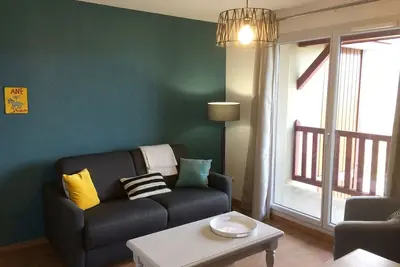 Image de T2 cosy avec balcon, garage et accès Spassio - 500m des pistes, 4 pers, Peyragudes