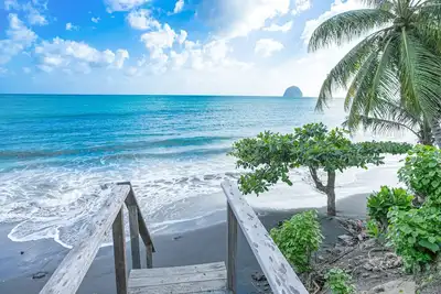 Villa Leynita Bay, 5 chambres, 12 personnes sur la plage du Diamant Martinique