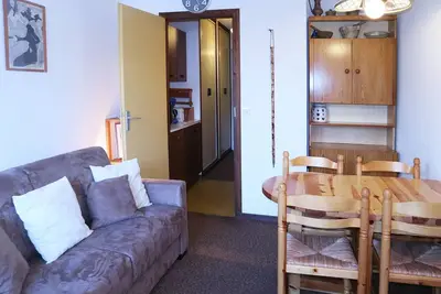 Image de Studio pour 4 avec balcon, accès direct pistes et commerces