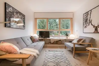 Image de Airoto by Totiaran, situé à quelques pas de la télécabine de ski à Baqueira Appartement moderne de 2 chambres