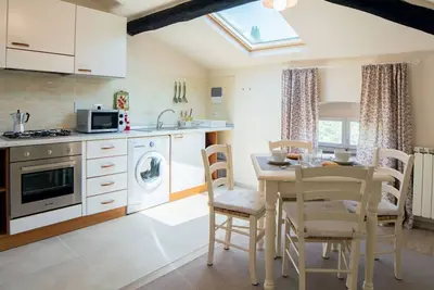 Image de Caractéristique appartement avec une vue panoramique sur Florence.