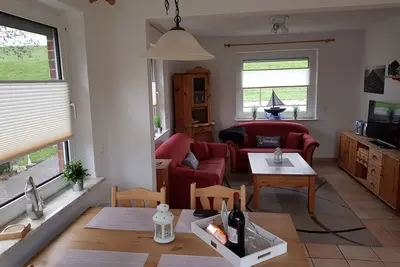 Image de Nouveau! ! ! FeWo Strandkorb - à droite sur la digue avec un grand jardin