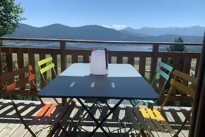 Image de Bas de chalet cosy Les Angles vue superbe sur lac et Montagnes  - 4-6 personnes