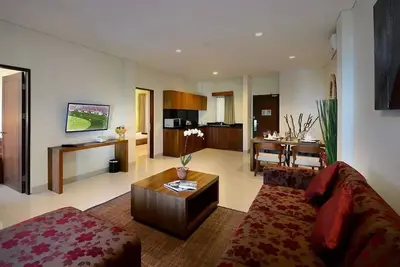 Image de Suite familiale avec 2 chambres et vue sur la piscine au coeur de Sanur