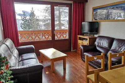 48m² - Balcon sud - Centre Les 2 Alpes - Deux chambres - pied des pistes de ski