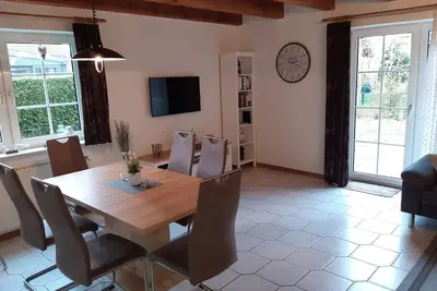 Image de Friesenkölsch, maison de vacances, grand jardin sud, Hooksiel, Mer du Nord