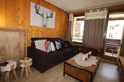 Image de Appart rénové 2 pièces, skis aux pieds, balcon, animaux admis