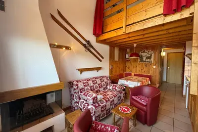 Image de Appartement aux Saisies 8 pers, 3 pièces, parking, vue montagne