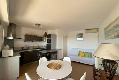 Image de Appartement climatisé pour 4 avec balcon et parking à Capbreton