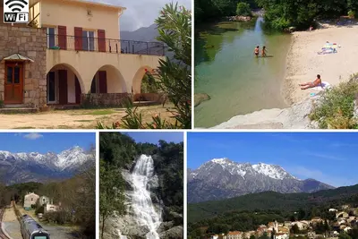 Image de 95m², 3 chambres linge inclus, calme, terrasse panoramique, 25km Ajaccio