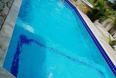 Image de Beach House avec piscine et bain à remous sur la côte nord de São Paulo