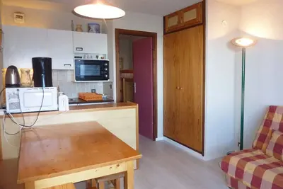 Image de Studio 4 pers au pied des pistes avec balcon et box à skis