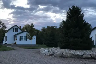 Image de Belle vallée de la rivière Minnesota à la ferme d'arbres Iverson