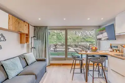 Image de Studio rénové avec Wifi, terrasse sud, 4 pers