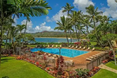 Image de The Sandy Feet Retreat-Kauai! 2br / 2ba, 4 couchages-unité de coin au dernier étage Oceanfront
