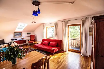 Image de Ferienwohnung \"Inselblick\" 64qm mit 1 Schlafzimmer und grossem Balkon mit See- und Bergblick