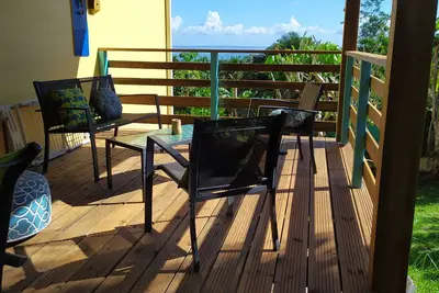 Image de Kaz a SofaĂŻa location touristique Papyrus, terrasse vue mer
