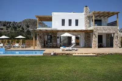 Image de Villa de luxe privée de 3 chambres à Lindos, villa Alkyoni