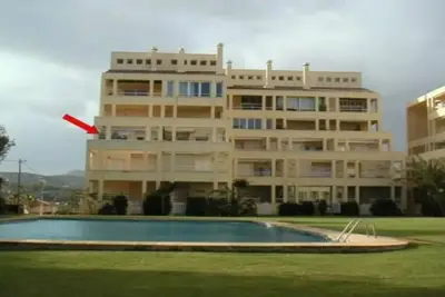Image de appartement vue sur mer grande terrasse