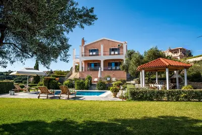 Image de Villa privée de luxe à Céphalonie avec une vue imprenable, piscine privée, Wifi