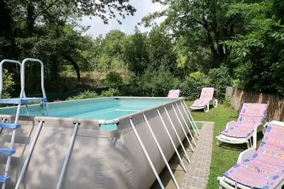 Image de Belle maison de vacances pour 6 personnes avec climatisation, Wifi, piscine privée, Tv et terrasse
