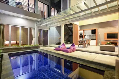 Image de Abordable 2 Br Villa peut accueillir jusqu'à 4 personnes dans une zone isolée de Nusa Dua